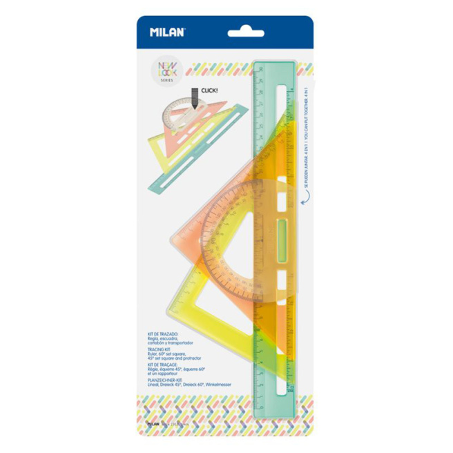 Set de rigle din plastic MILAN  "New Look"
