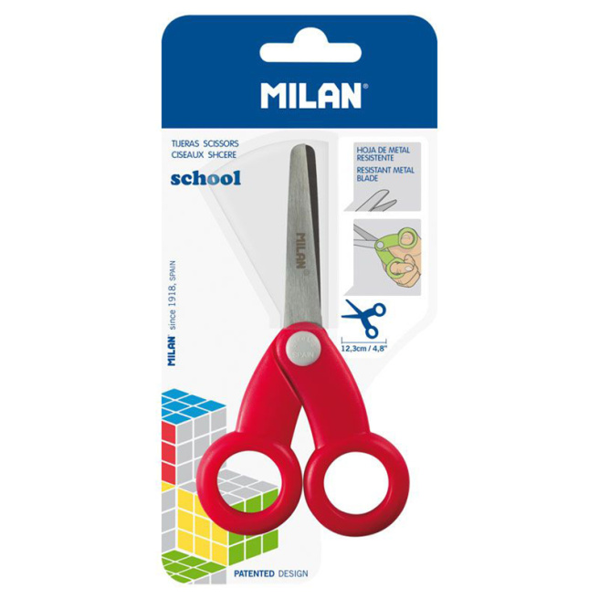 Foarfece MILAN 12 cm, roșu
