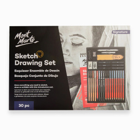Set pentru Sketching Dry media, cutie, cu sketchbook