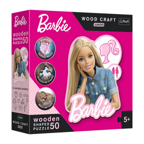 Puzzle- "50 Wood Craft Junior" - Beautiful Barbie / Mattel, Barbie