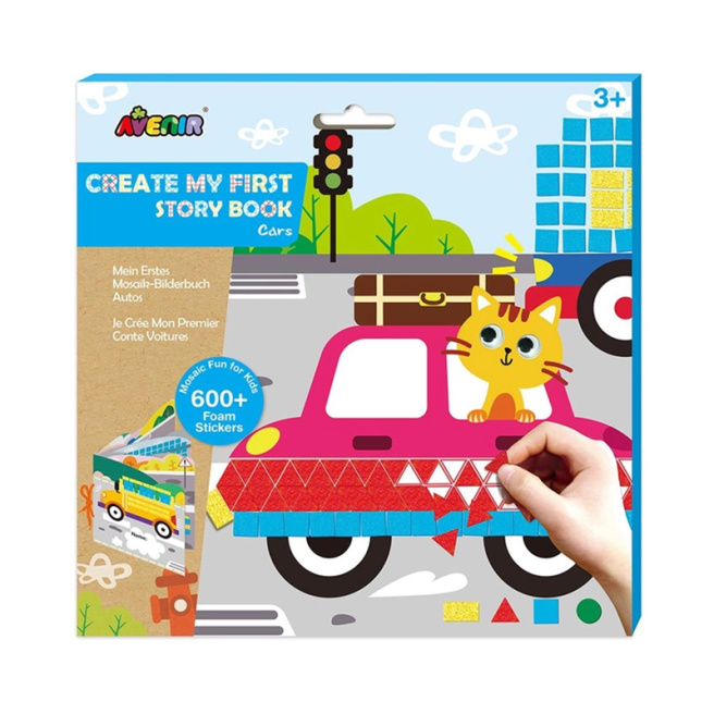 Set de aplicații Avenir mozaic pentru creativitate - Transport, 600 elemente