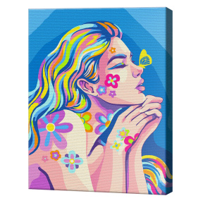 Pictură pe numere 40x50cm Eco. Visuri neon