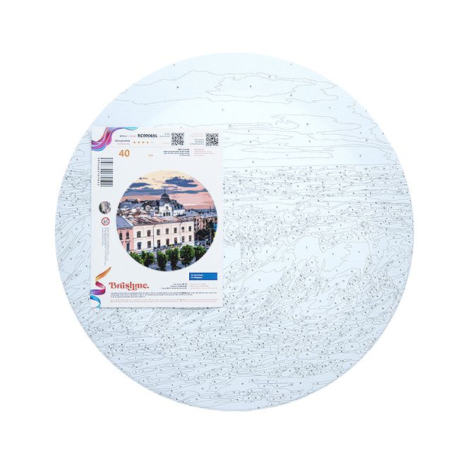 Pictură pe numere rotundă d40. Privire spre Cernivtsi