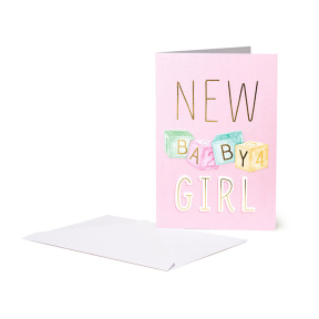 Открытка - NEW BABY GIRL
