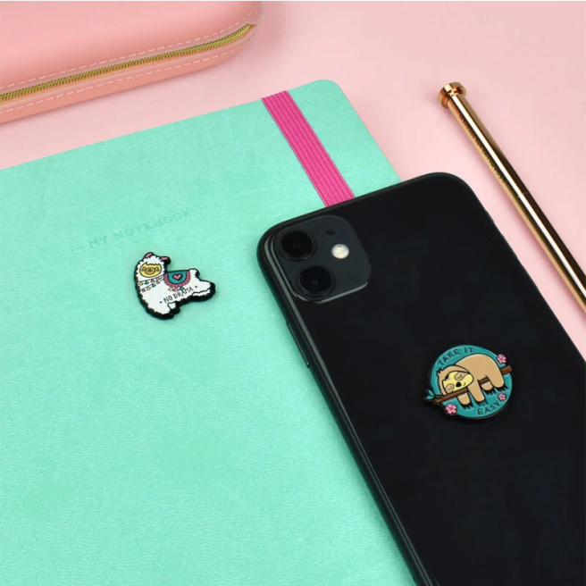 Set stickere metalice p/u telefon Legami LLAMA + Legami SLOTH