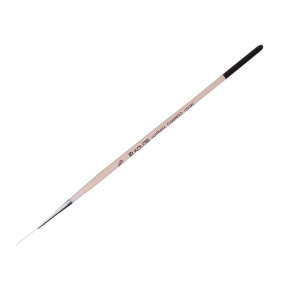 Pensulă liner sintetică, Flamingo 1023RL, nr. 5/0, mâner scurt, KOLOS