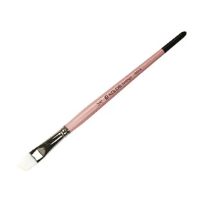 Кисть угловая синтетическая, Flamingo 1023A, № 1/2, короткая ручка, KOLOS