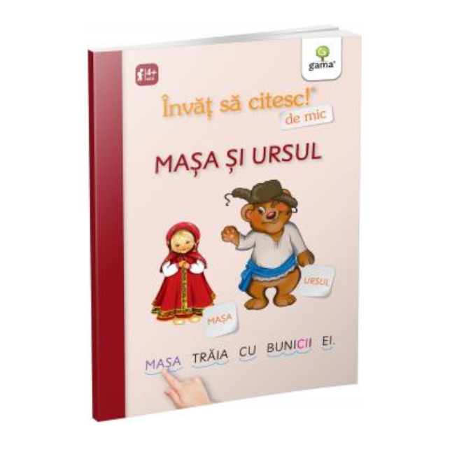 Învăț să citesc de mic! Masa și ursul Gama