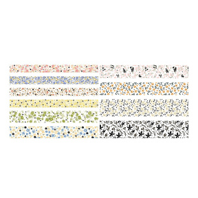 Пасхальный набор декоративных скотчей "Цветочные мотивы", 5 рул x 2 м