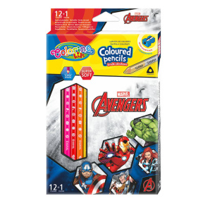 Creioane colorate Colorino Avengers, 12 culori