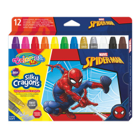 Creioane cerate moi Colorino Spiderman, 12 culori