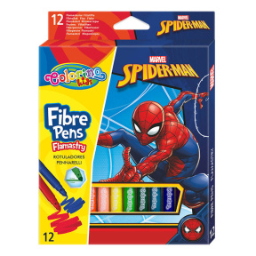 Set carioci Colorino Spiderman, 12 culori