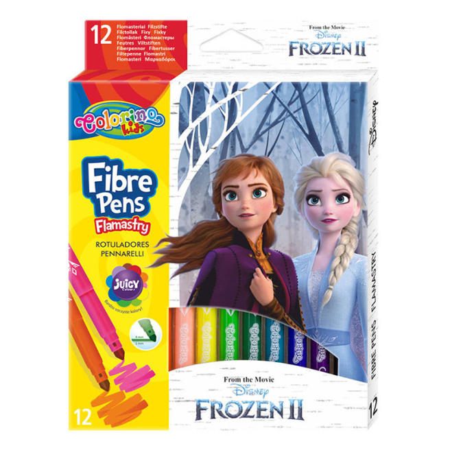 Набор фломастеров Colorino Frozen, 12 цветов
