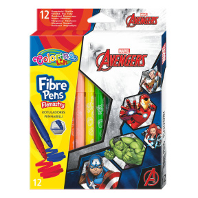 Набор фломастеров Colorino Avengers, 12 цветов