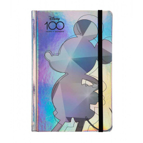 Записная книжка A5 80л. линейка твердая обложка OPAL Mickey +резинка