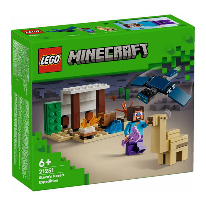Конструктор LEGO Minecraft Экспедиция Стива в пустыню