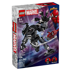 Constructor LEGO Marvel Venom Mechanical Armor împotriva Miles Morales