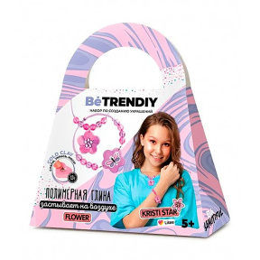 Set pentru creație din argilă polimerică "Be TrenDIY" COLD CLAY FLOWER