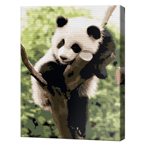 Panda adormită, 40x50cm, pictură pe numere
