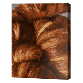 Croissants, 40x50cm, pictură pe numere