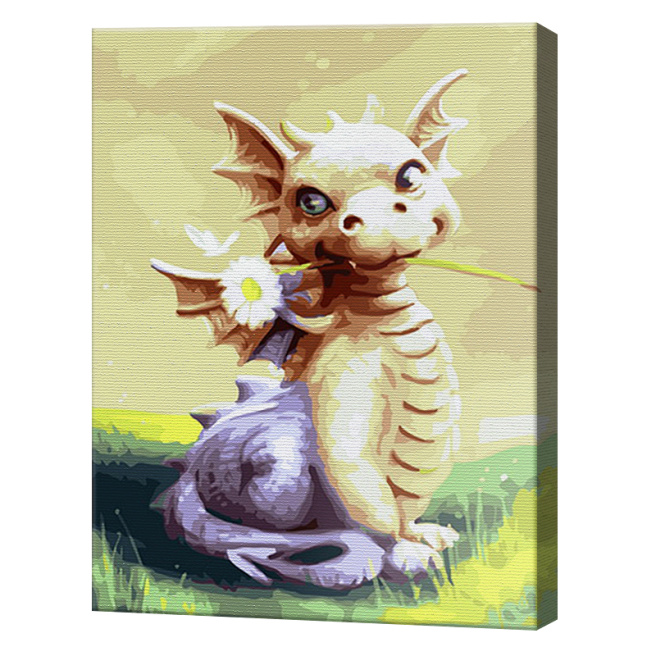 Micul dragon, 40x50cm, pictură pe numere