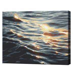 Suprafața mării, 40x50cm, pictură pe numere
