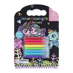 Set de colorat în catifea cu carioci „Unicorn”