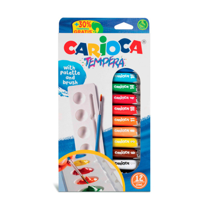 Темпера Carioca 10 шт х 12 мл