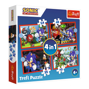Пазлы "4в1"- The adventures of Sonic / SEGA Sonic The Hedgehog