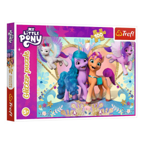 Пазлы "100 Glitter" - Shiny Ponies / Hasbro, My Little Ponies