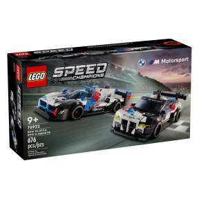 Constructor LEGO Speed Champions Mașini de curse BMW M4 GT3 și BMW M Hybrid V8