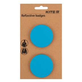 Set insigne reflectorizante KITE, albastre deschis