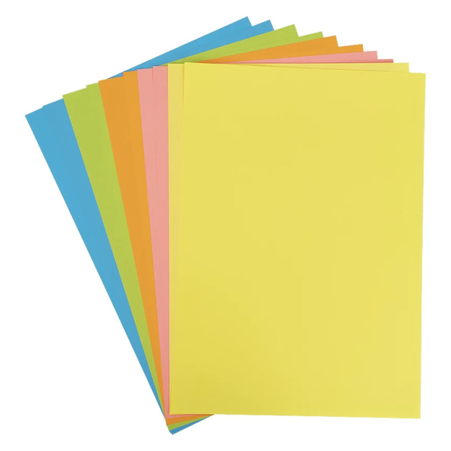 Set hârtie colorată KITE Neon (10 foi, 5 culori), Hot Wheels