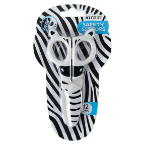 Foarfece KITE pentru copii, din plastic, 12 cm Zebra