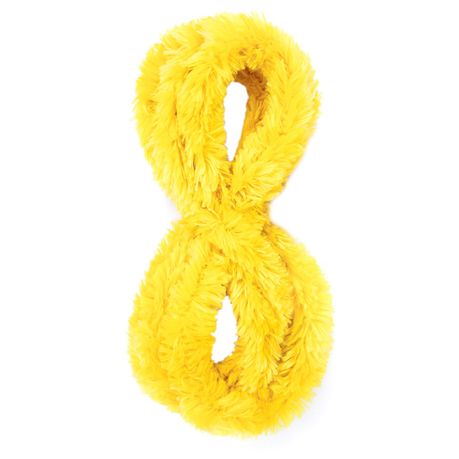 Sârma plușată chenille, maxi pufoasă, 180cm, galbenă