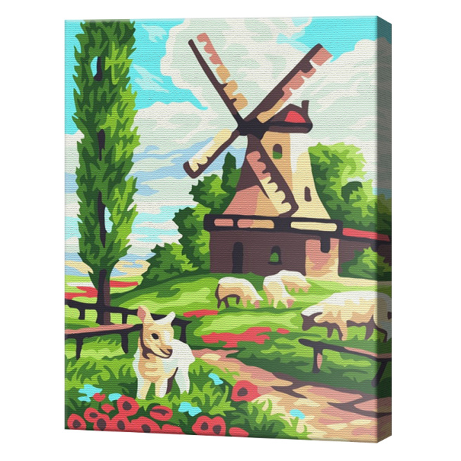 Лето в деревне 20x30 см, картина по номерам