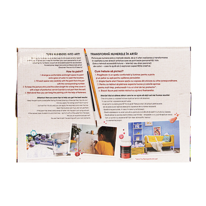 Лошадка и птички 20x30 см, картина по номерам