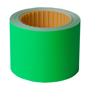 Ценник прямоугольный 50x40мм, (100цен/рул), Buromax зеленый