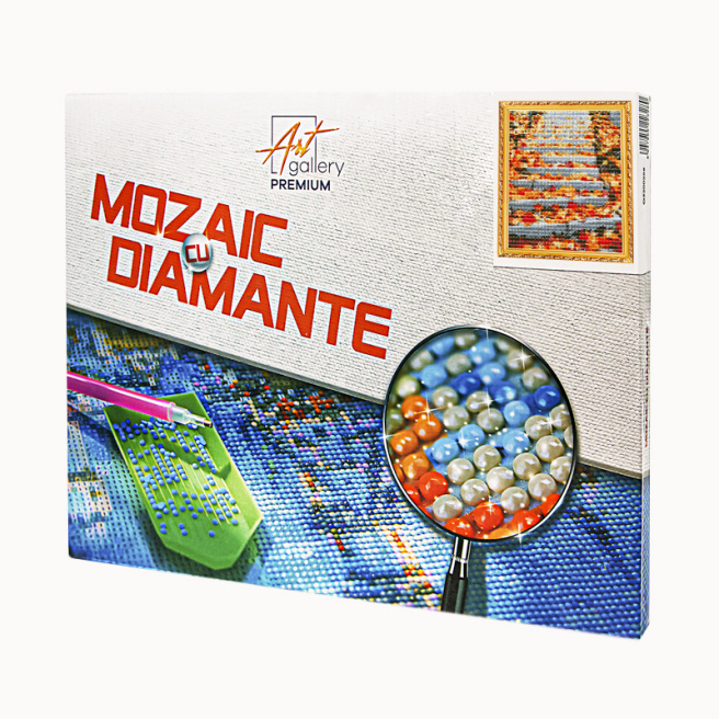 Scară toamna 30x40 cm, mozaic cu diamante