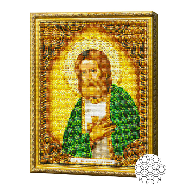 Икона Серафима Саровского 30x40 см, алмазная мозаика