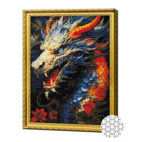 Dragon 40x50 cm, mozaic cu diamante