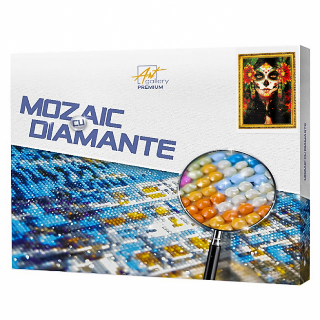 Frumoasă mexicană 40x50 cm, mozaic cu diamante