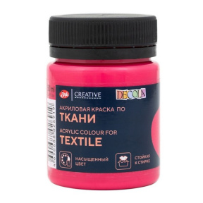 Acril pentru textile, roșu merișor Decola 50 ml