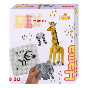 Set mozaic cu mărgele de călcat M 3D Safari (2500 un)