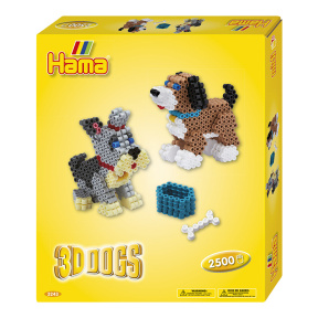 Set mozaic cu mărgele de călcat M 3D Dogs (2500 un)