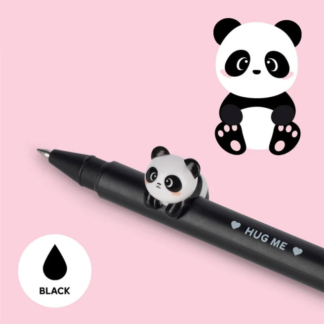 Ручка гелевая Legami "PANDA" чёрная, 0,5мм