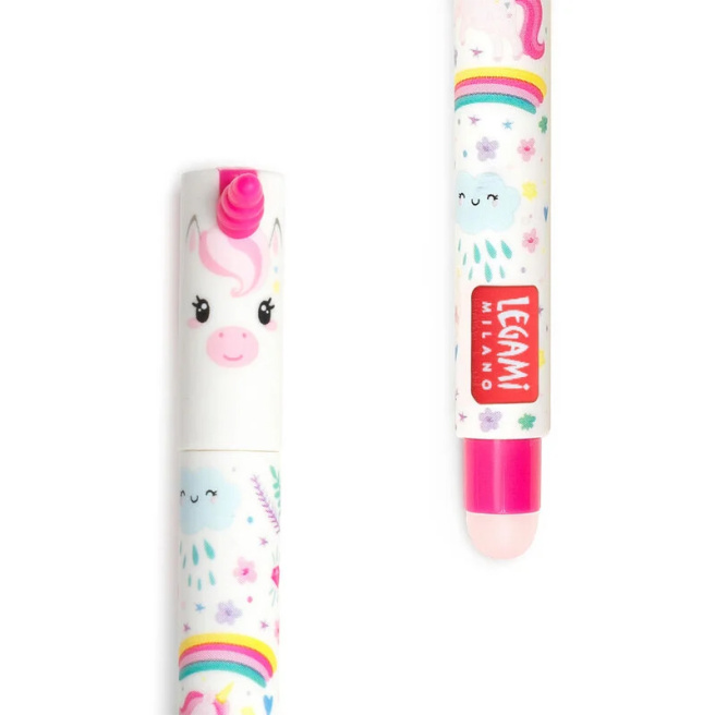 Pix gel ce scrie și șterge Legami "UNICORN", roz, 0,7 mm