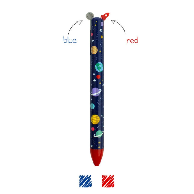 Ручка шариковая 2-х цветная Legami "SPACE"