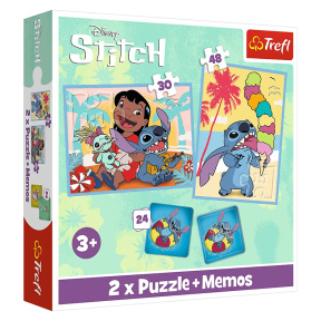 Пазлы "2in1+memos"-"Happy Lilo&Stitch day / Disney Lilo&Stitch"