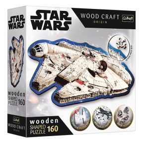 Пазлы - "160 Wooden Shaped Puzzles" - Millennium Falcon / Lucasfilm Star Wars